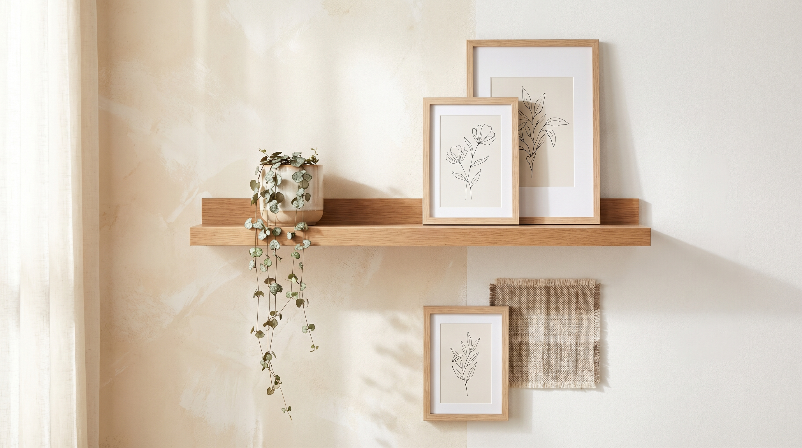 décorer un mur blanc
