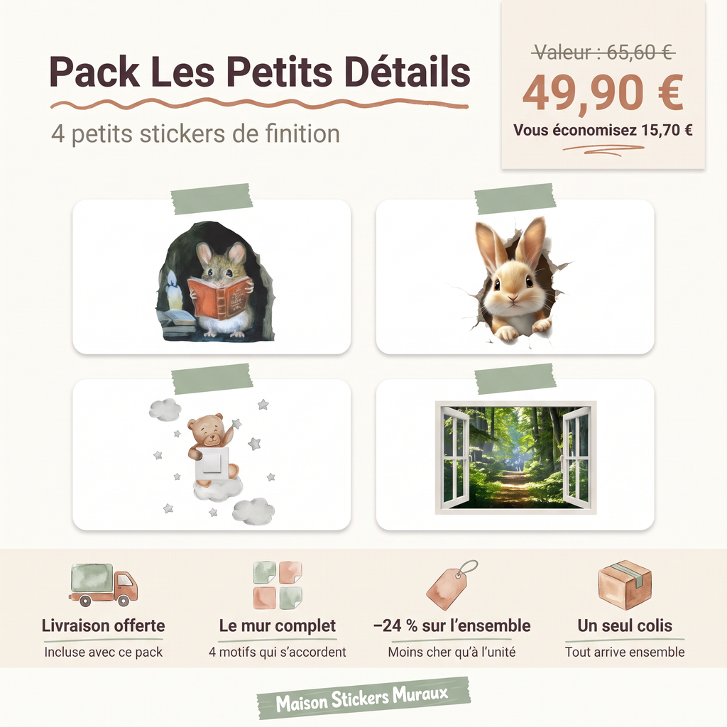 Pack Stickers Muraux Les Petits Détails
