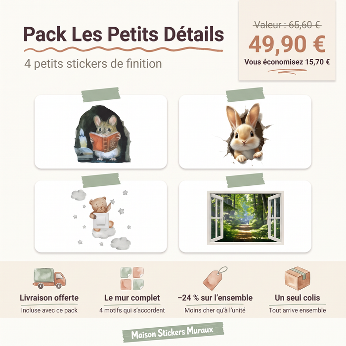 Pack Stickers Muraux Les Petits Détails
