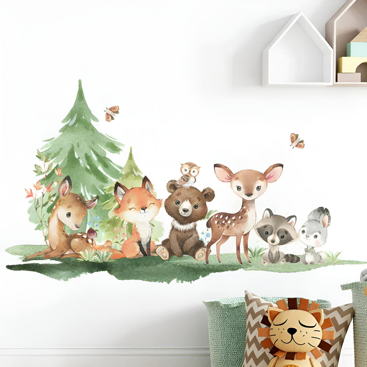 Pack Stickers Muraux Forêt Enchantée – Chambre Bébé