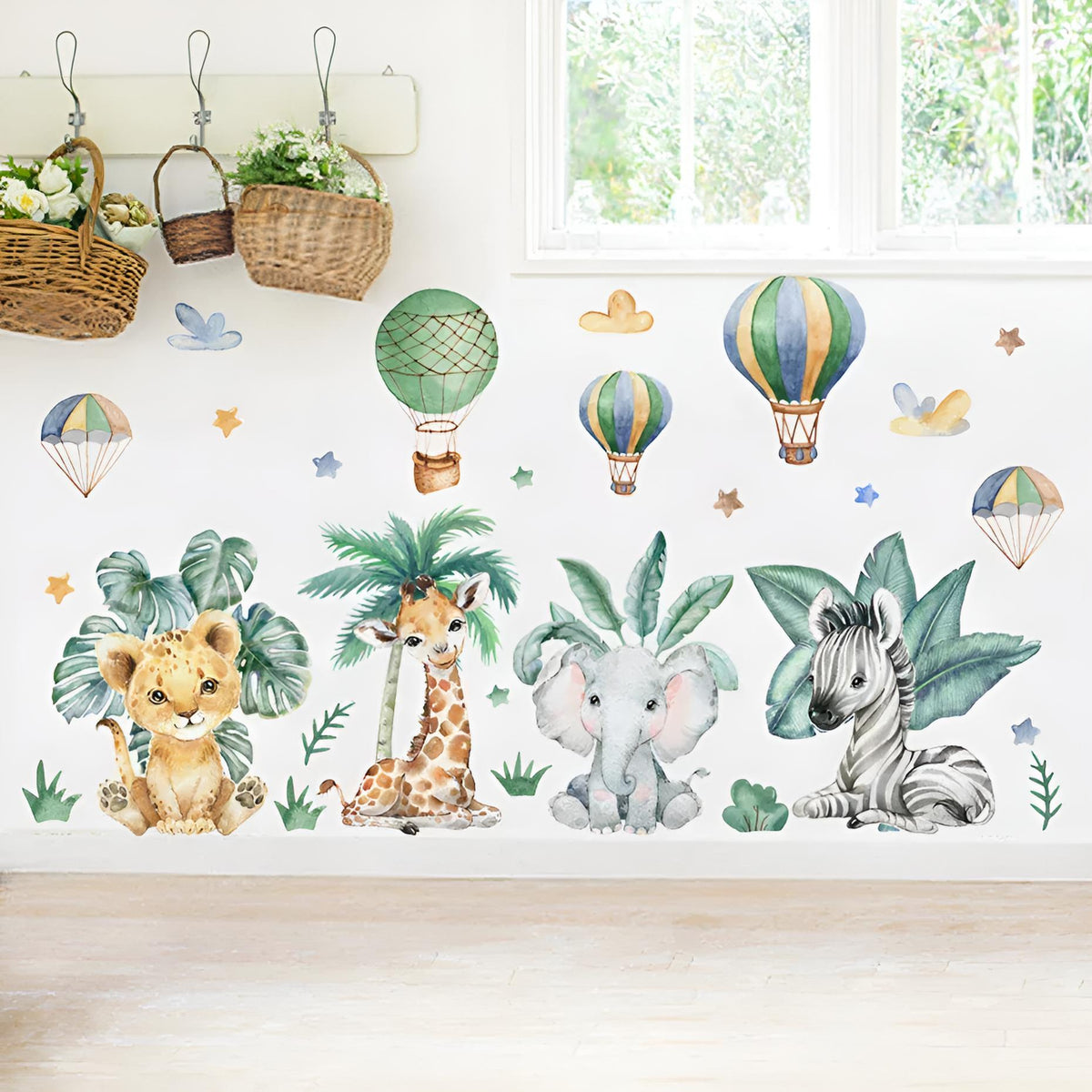 Pack Stickers Muraux Jungle & Safari – Chambre Enfant