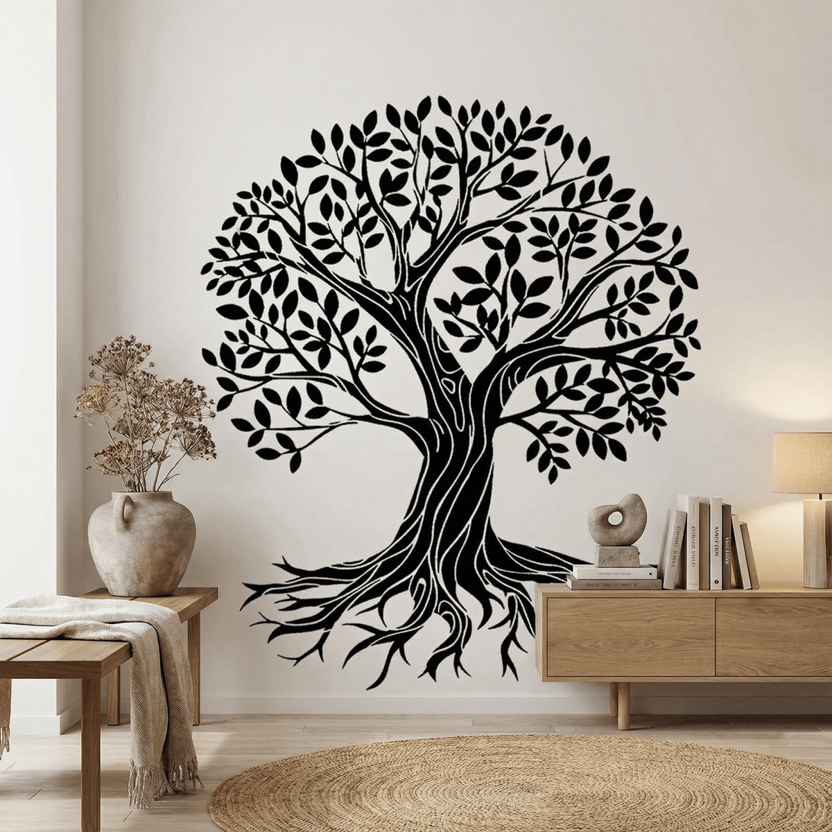 Sticker Mural Arbre de Vie avec Racines