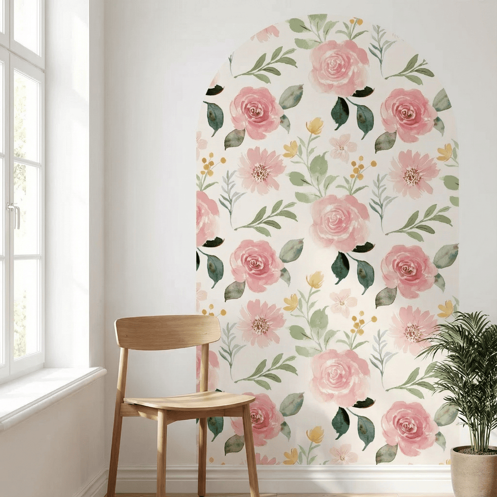 Sticker Mural Arche Florale