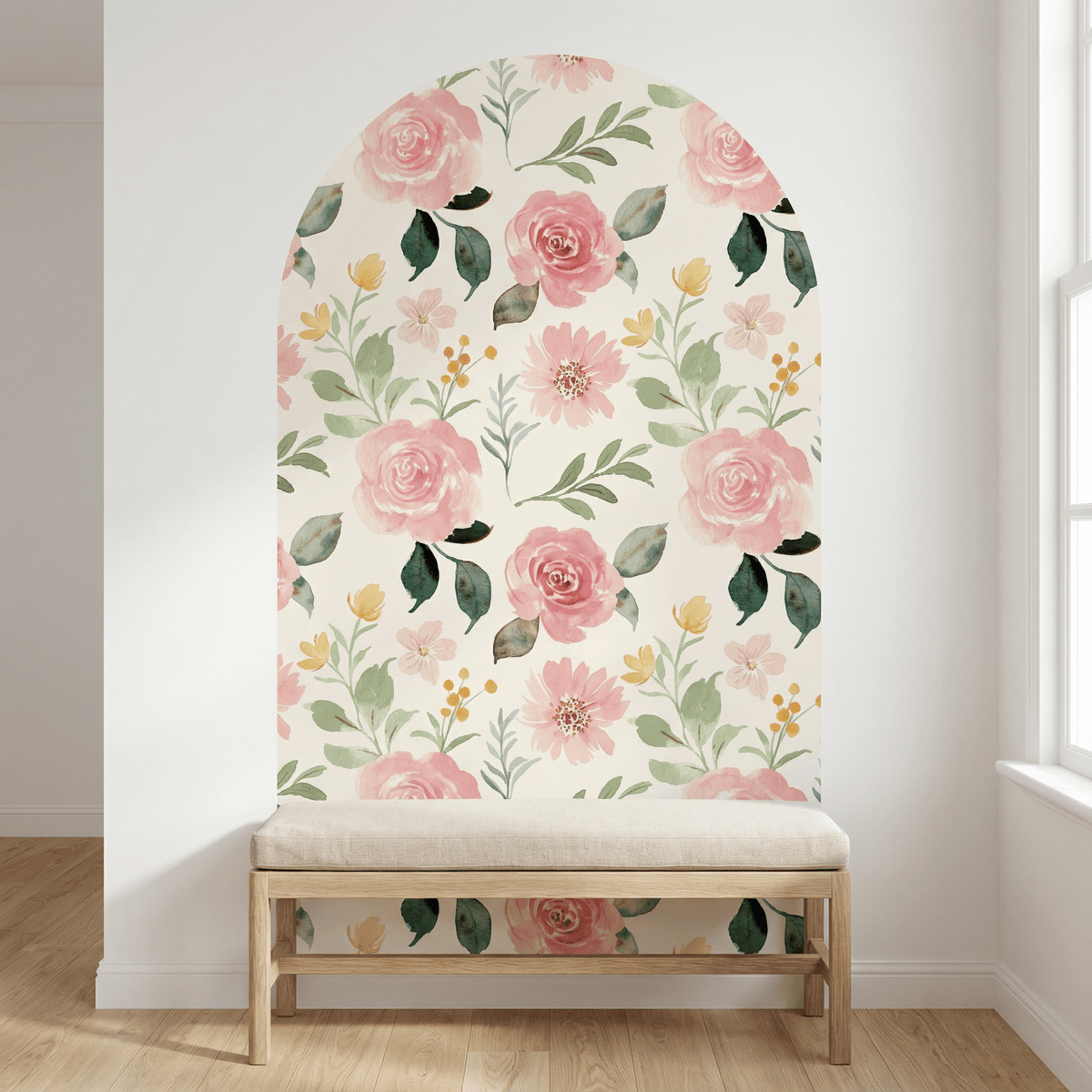 Sticker Mural Arche Florale