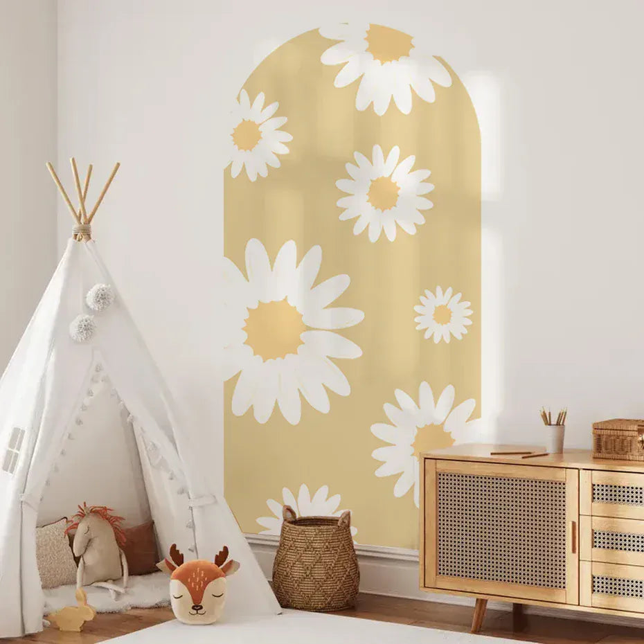 Sticker Mural Arche Marguerites