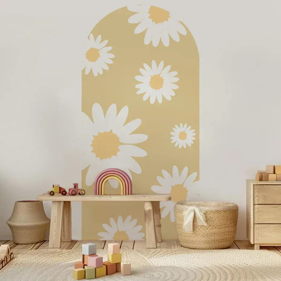 Sticker Mural Arche Marguerites