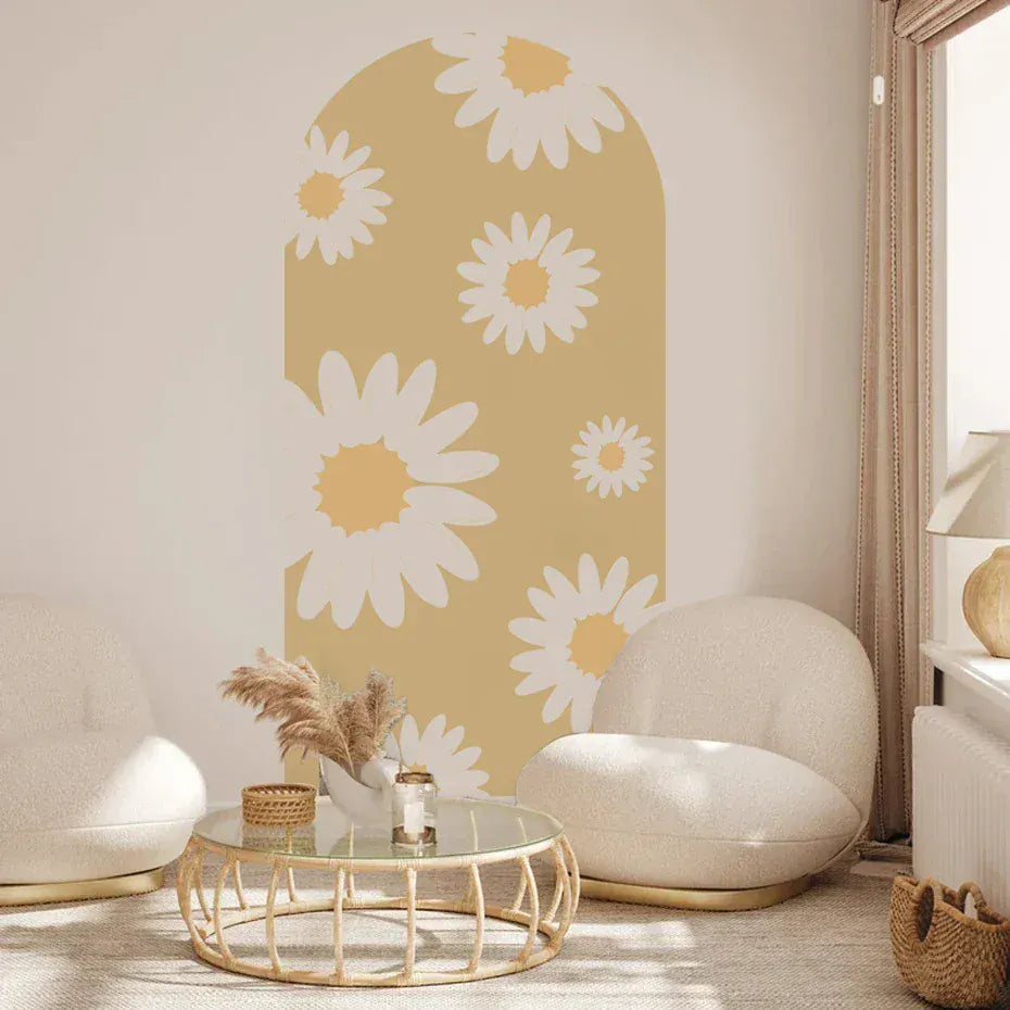Sticker Mural Arche Marguerites