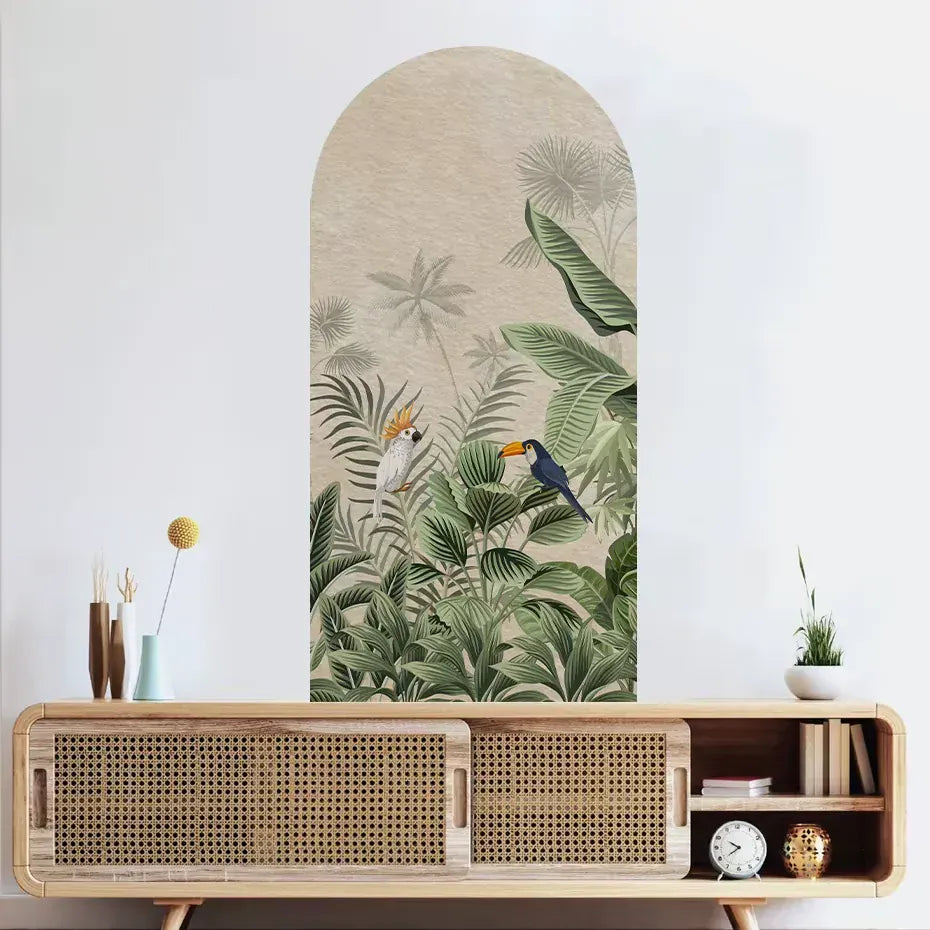 Sticker Mural Arche Végétal Tropical