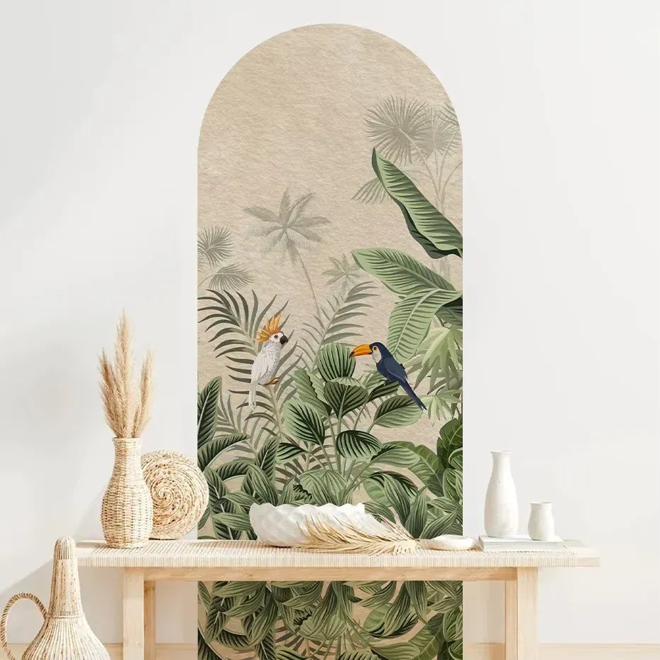 Sticker Mural Arche Végétal Tropical