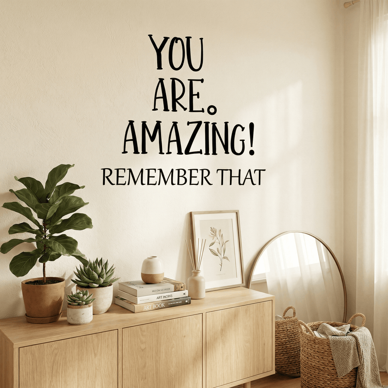 Sticker Mural Citation You Are Amazing
