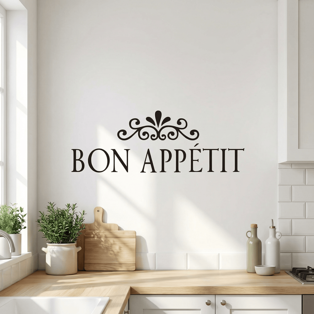 Sticker Mural Cuisine Bon Appétit