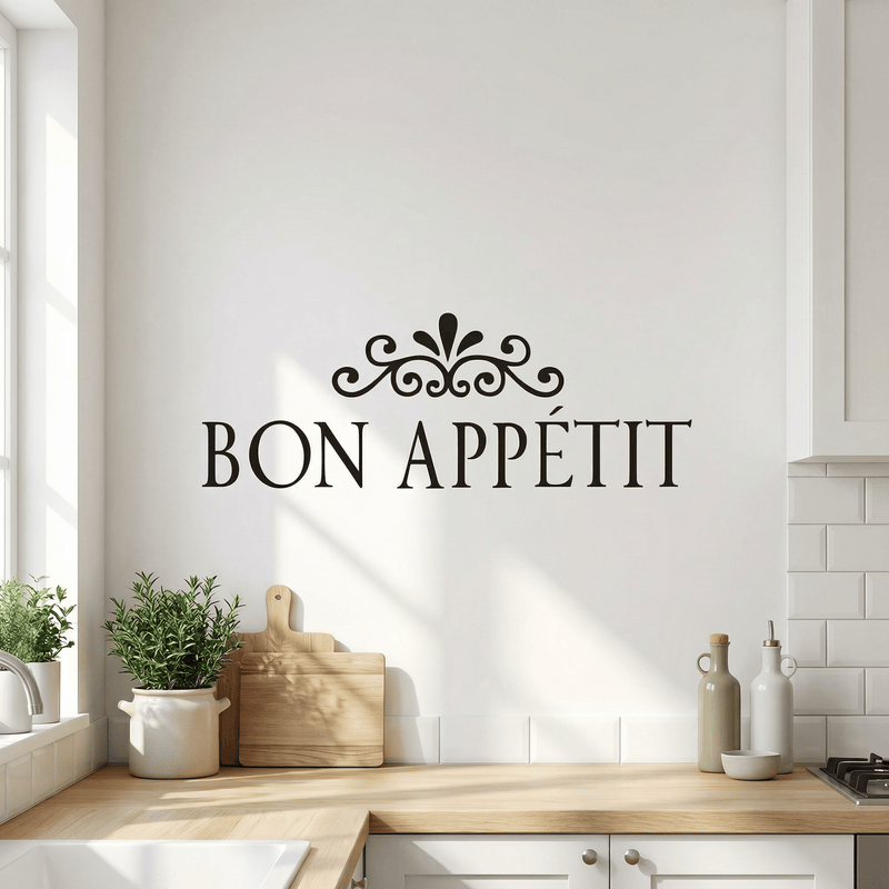 Sticker Mural Cuisine Bon Appétit