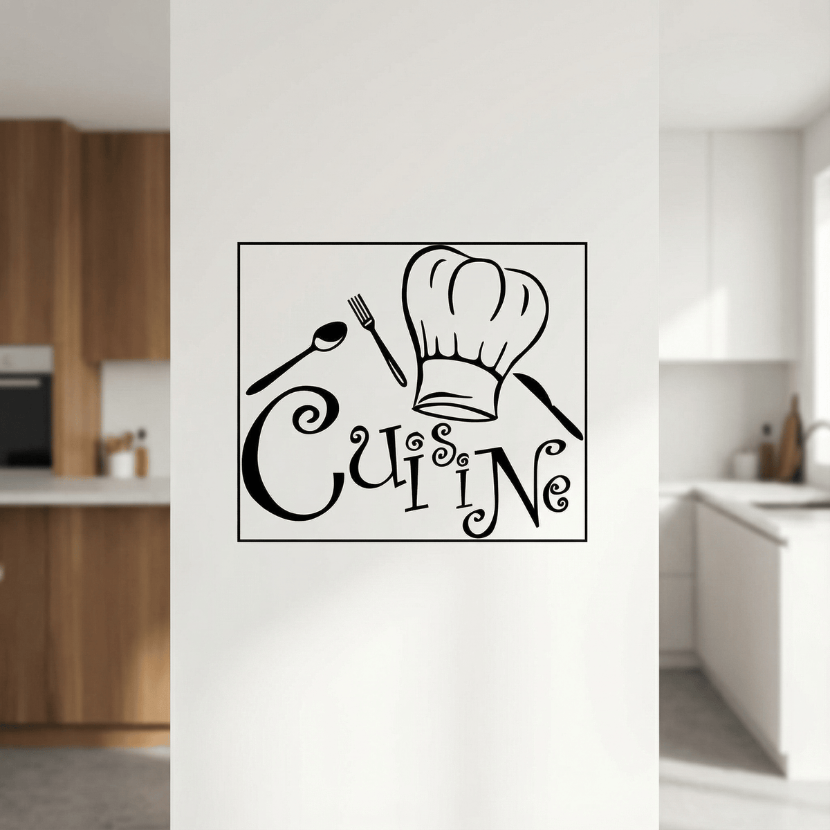 Sticker Mural Cuisine Esprit Chef