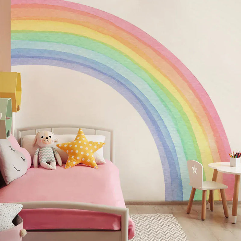 Sticker Mural Demi Arc-en-Ciel Pastel