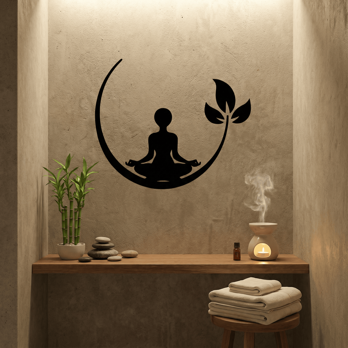 Sticker Mural Méditation Zen