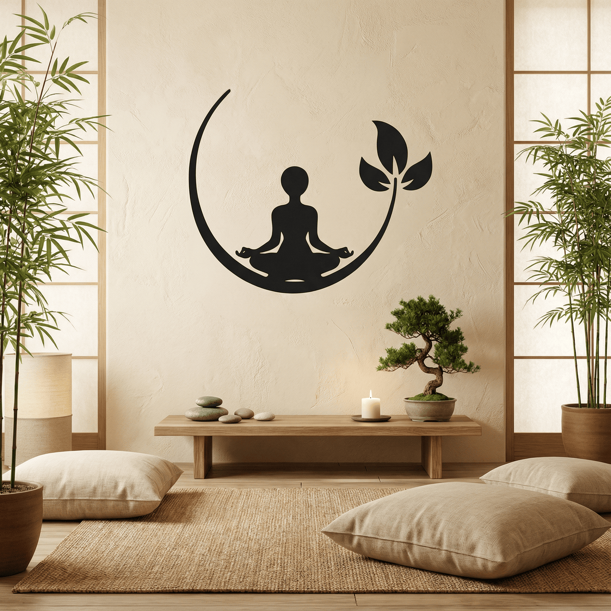 Sticker Mural Méditation Zen