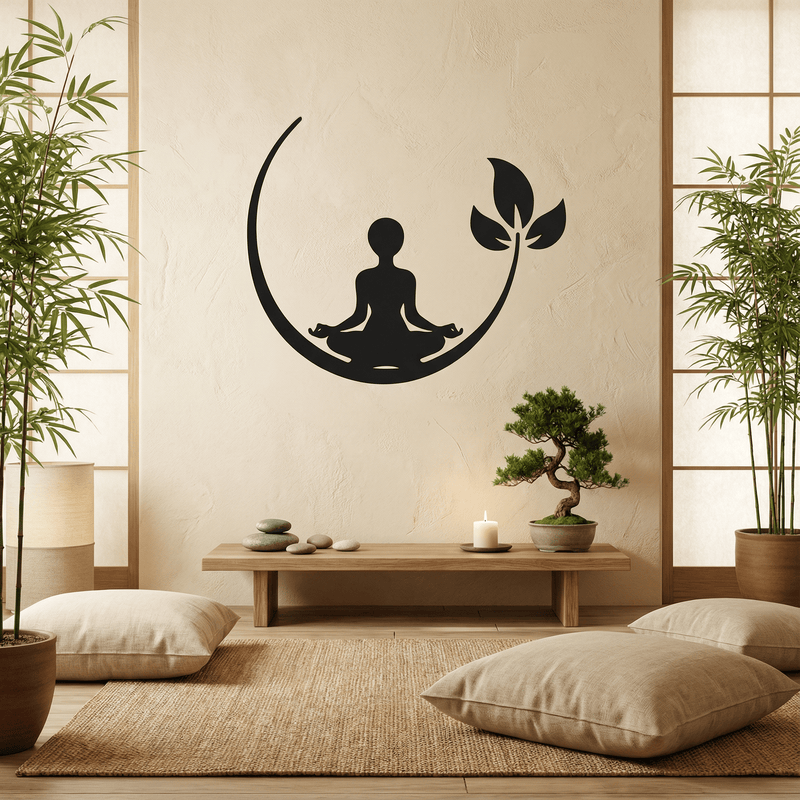 Sticker Mural Méditation Zen