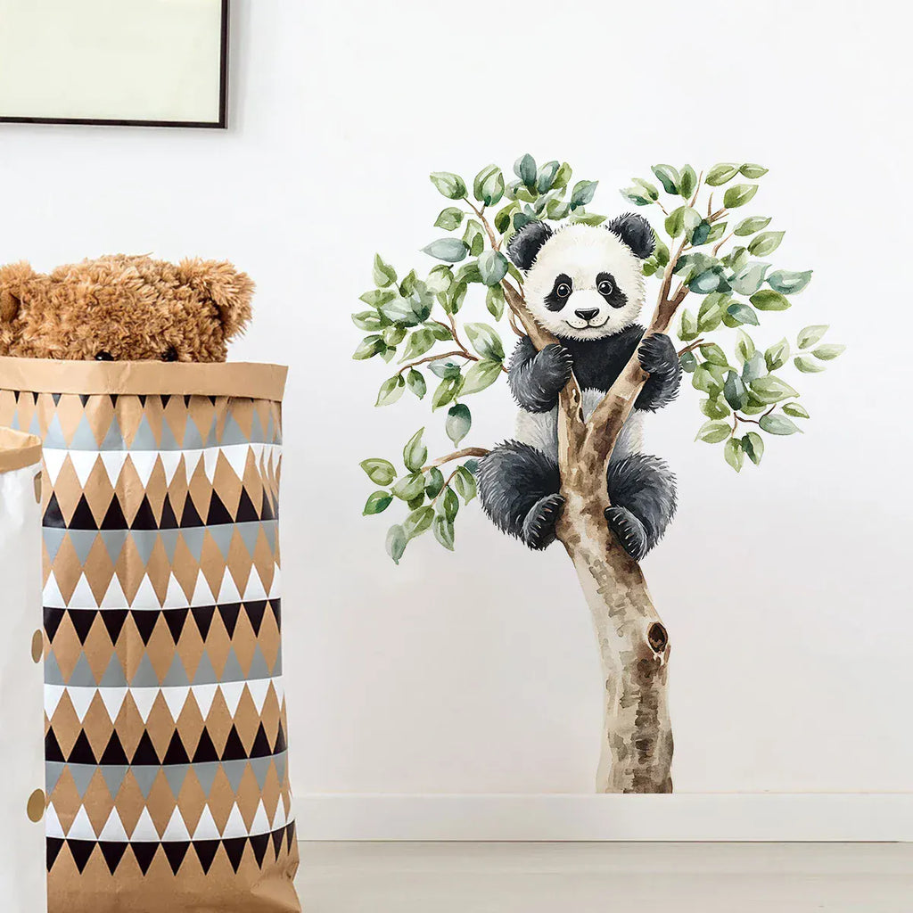 Sticker Mural Panda Arbre