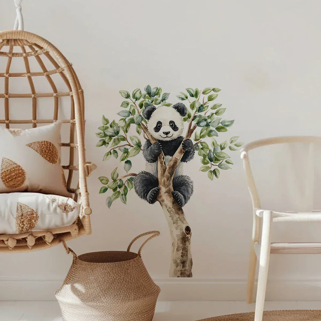 Sticker Mural Panda Arbre