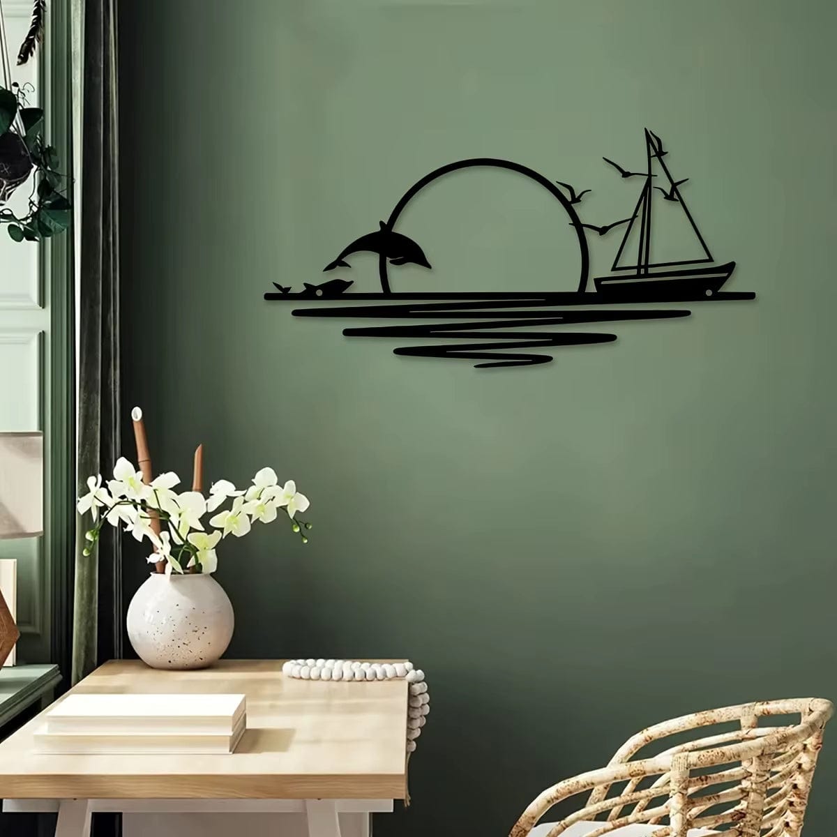 Sticker Mural Paysage Marin