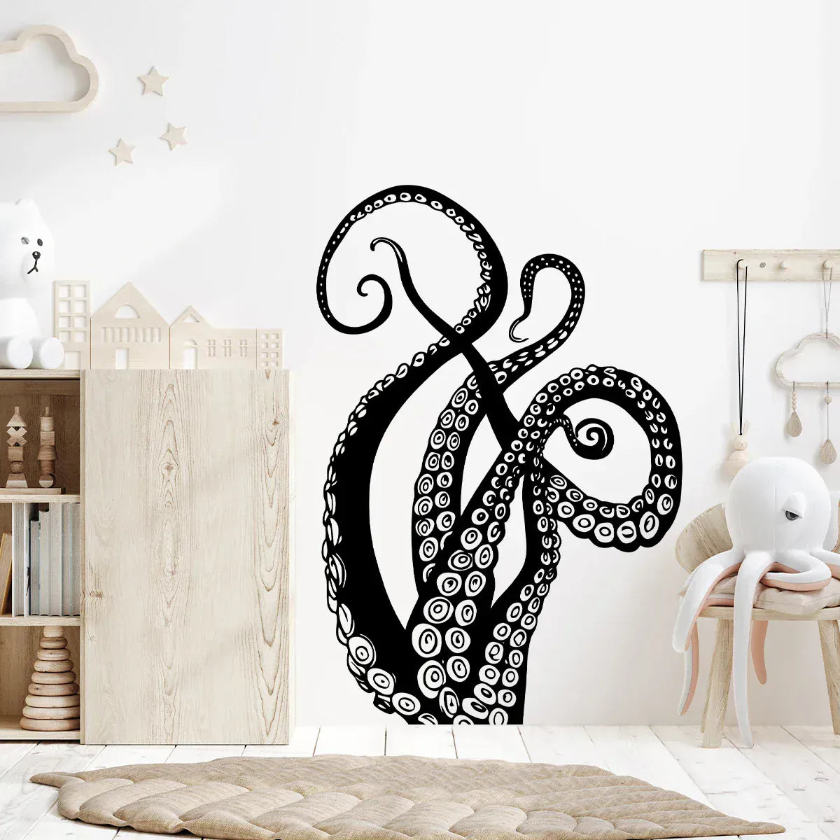 Sticker Mural Pieuvre Tentacules