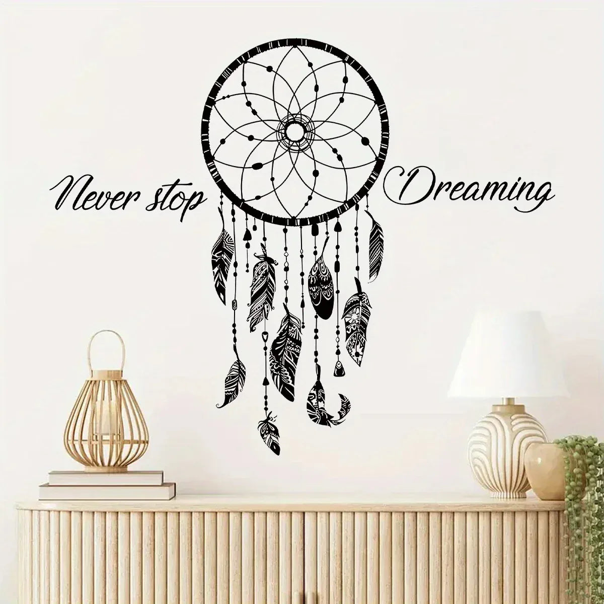Sticker Murale Attrape Rêve avec Citation