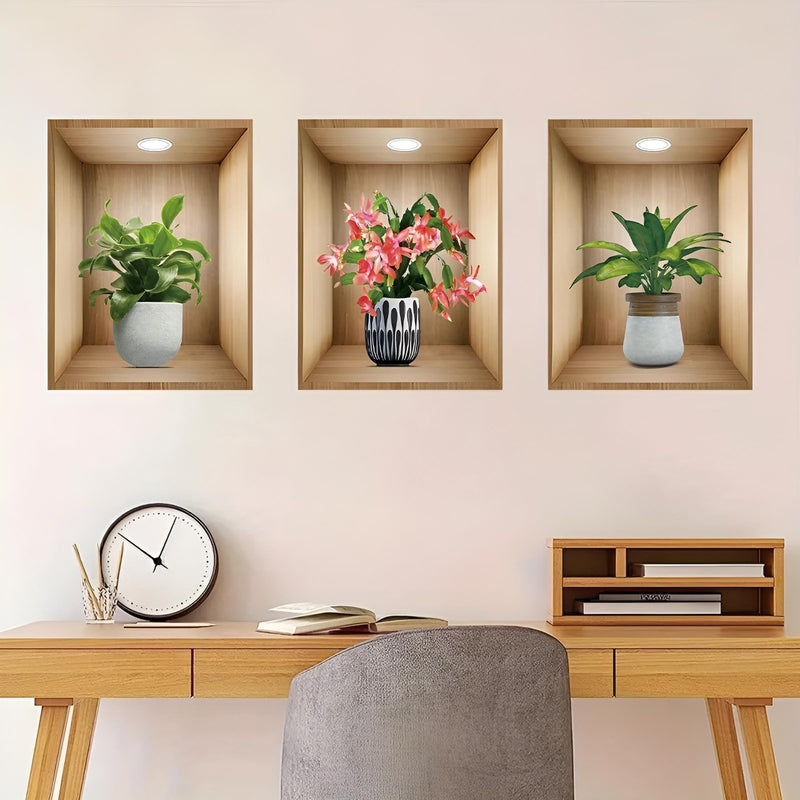 Stickers Muraux 3D Plantes Éclairées