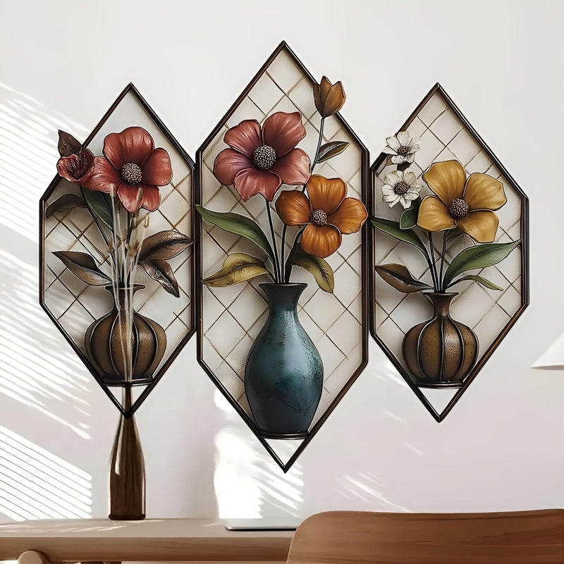Stickers Muraux 3D Plantes Vintage Industriel