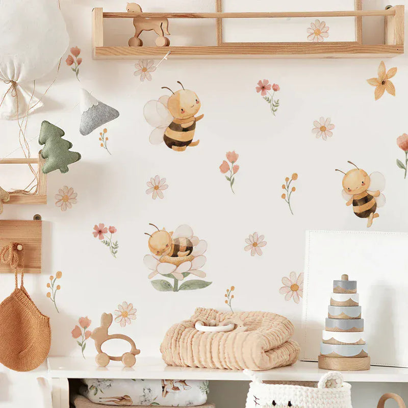 Stickers Muraux Abeilles