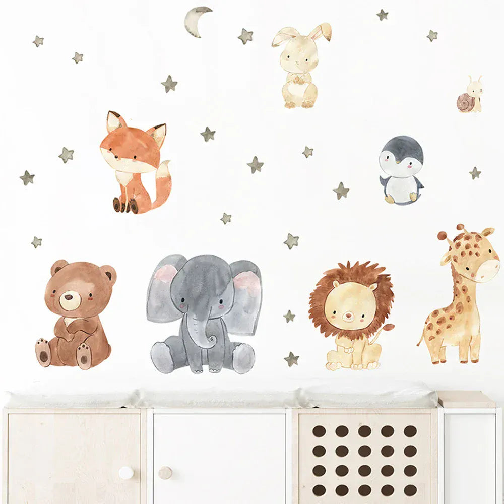 Stickers Muraux Animaux Lit Bébé