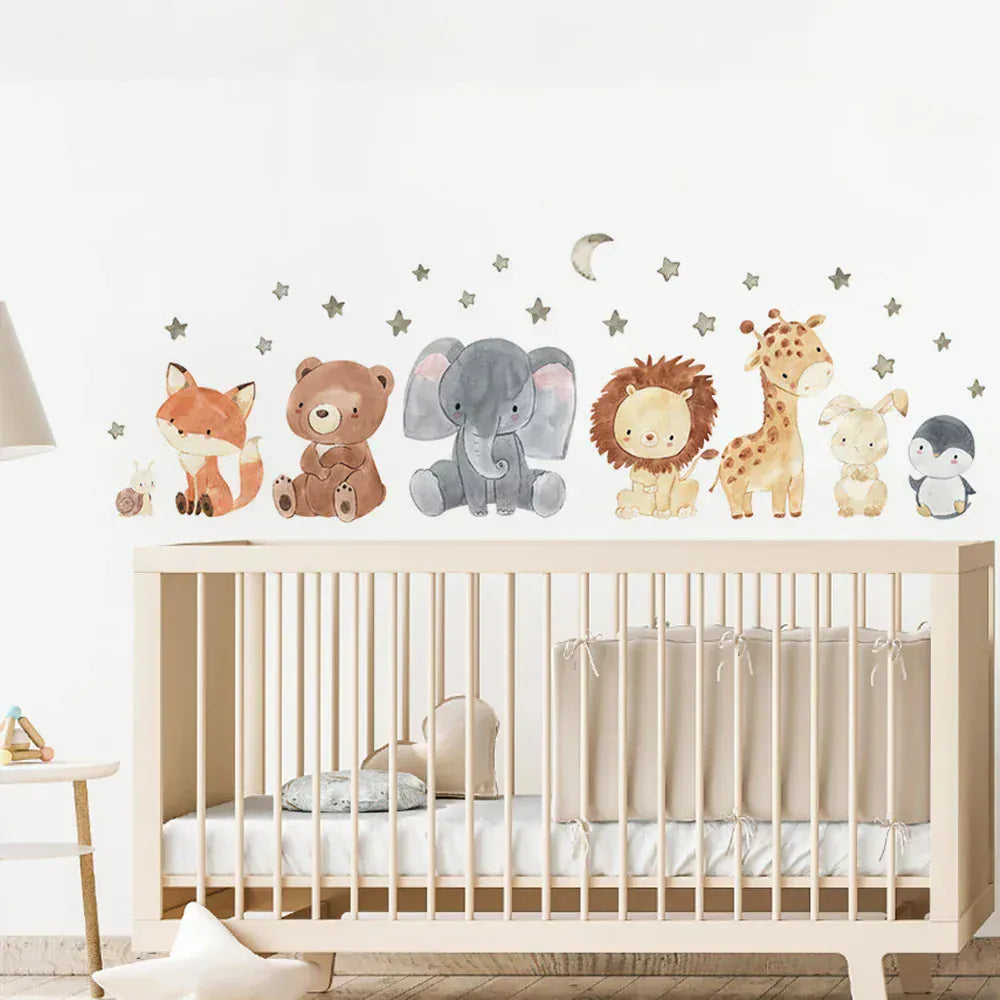 Stickers Muraux Animaux Lit Bébé