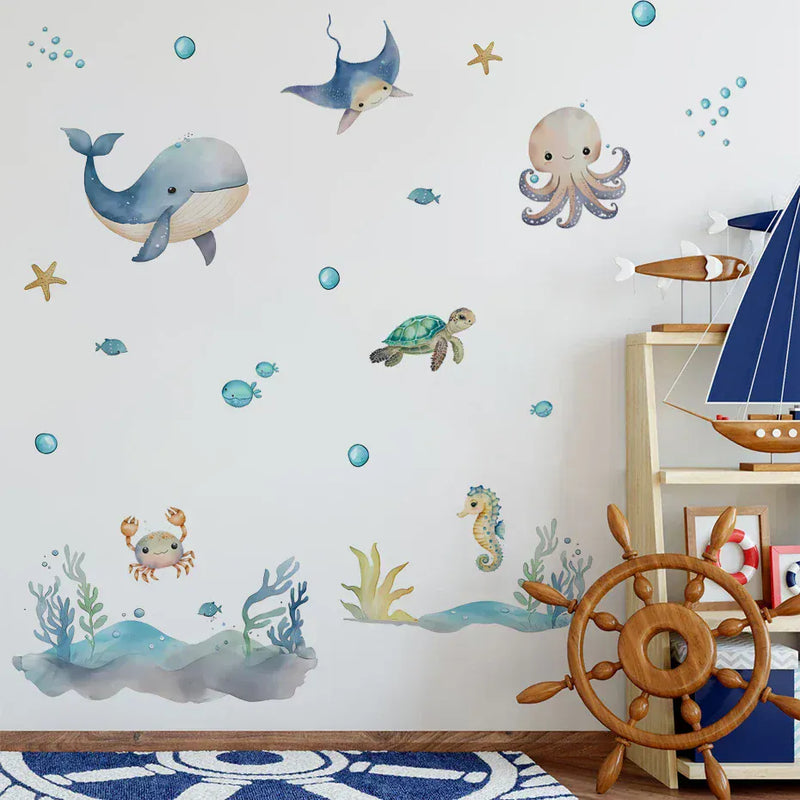 Stickers Muraux Animaux Marins