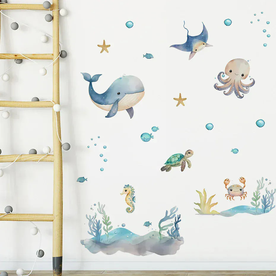 Stickers Muraux Animaux Marins