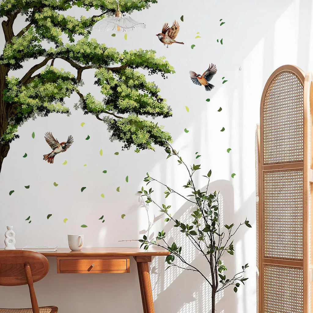 Stickers Muraux Arbre avec Oiseaux