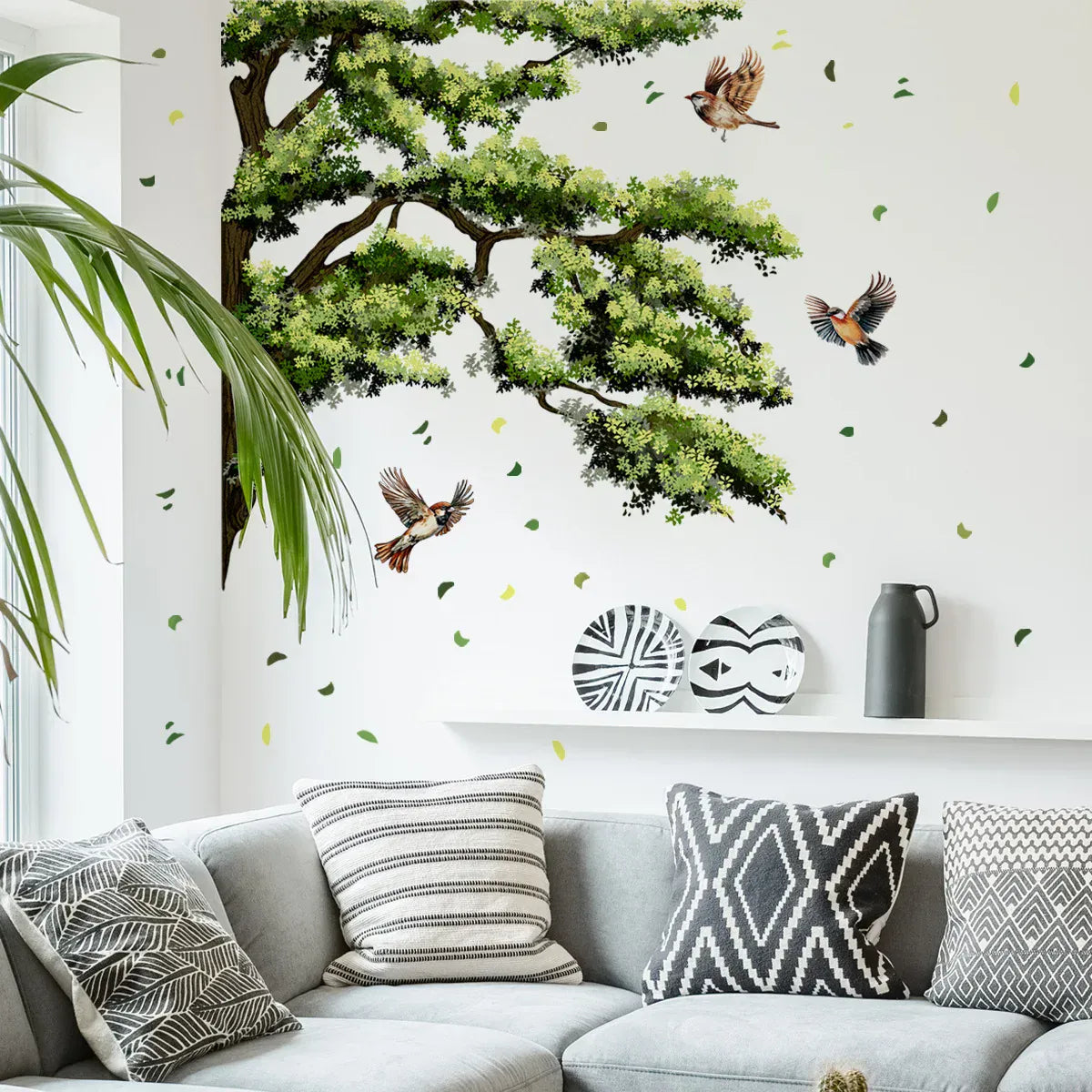Stickers Muraux Arbre avec Oiseaux