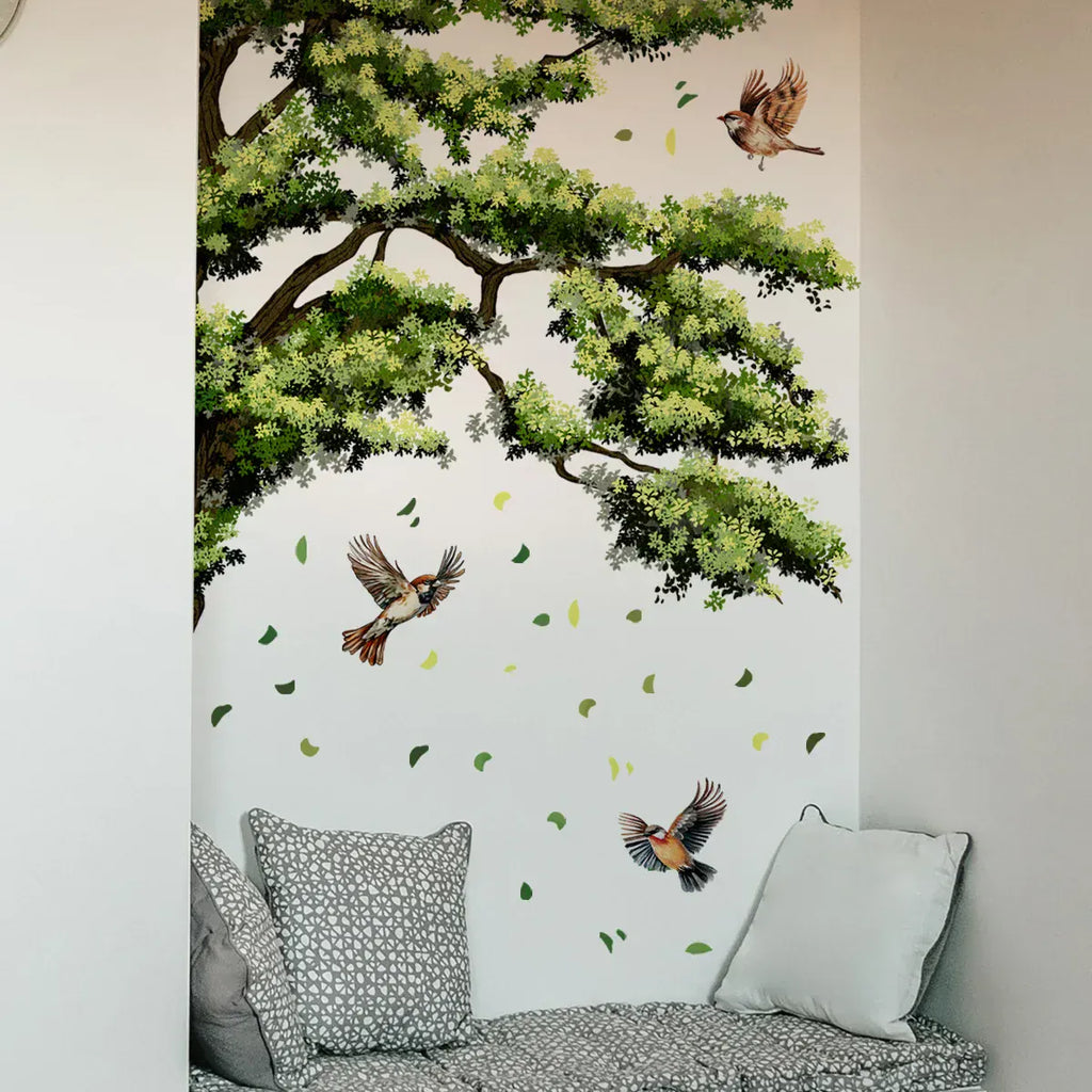 Stickers Muraux Arbre avec Oiseaux