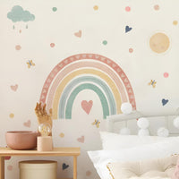 Stickers Muraux Arc-en-Ciel Pastel