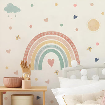 Pack arc-en-ciel pastel - arc-en-ciel mural