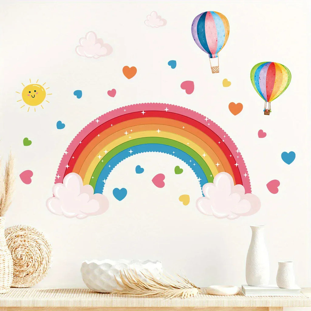 Stickers Muraux Arc-En-Ciel sur Nuages
