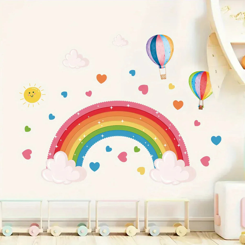 Stickers Muraux Arc-En-Ciel sur Nuages