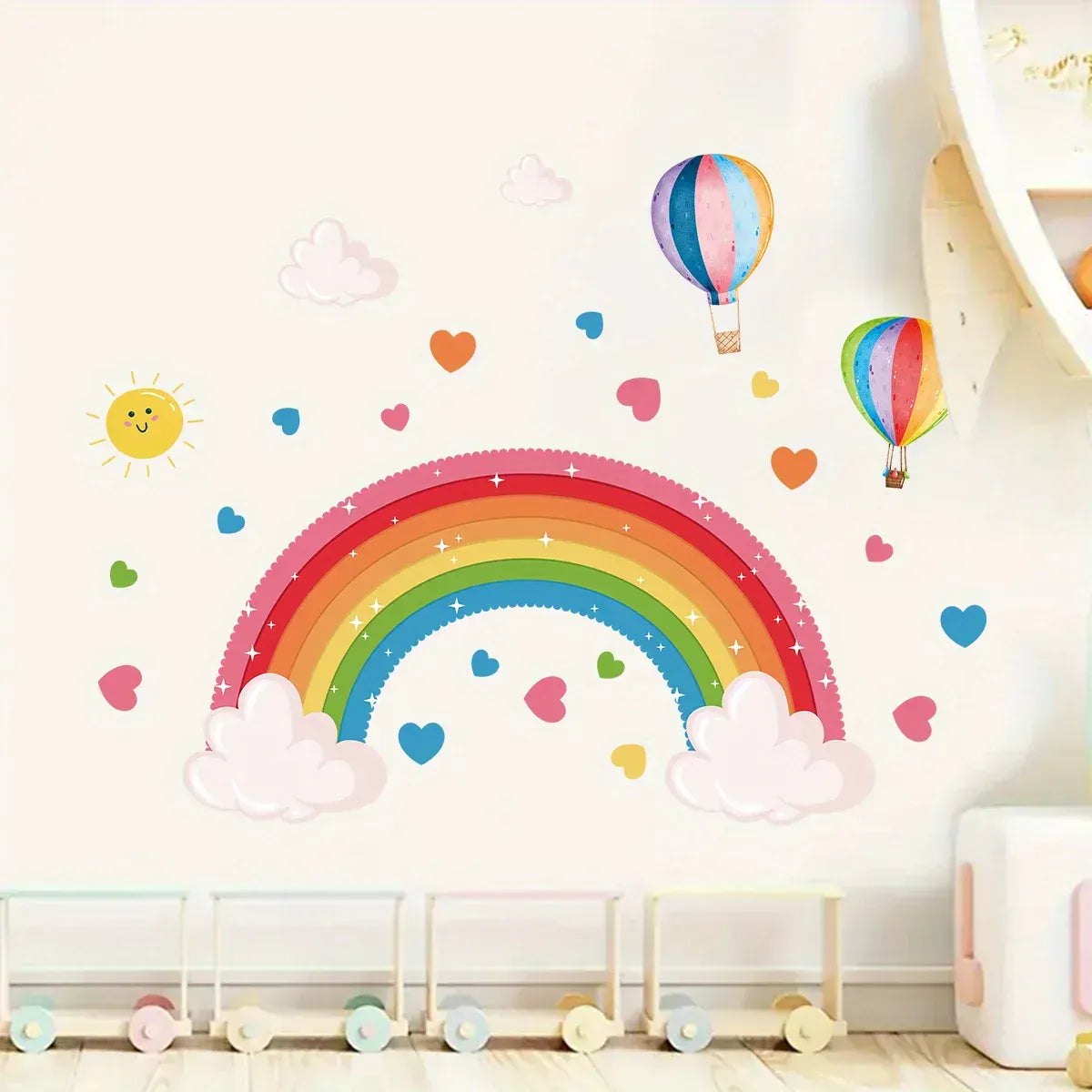 Stickers Muraux Arc-En-Ciel sur Nuages