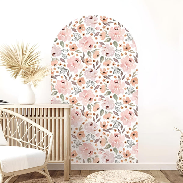 Stickers Muraux Arche Fleurie