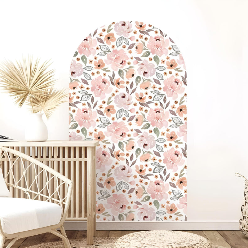 Stickers Muraux Arche Fleurie