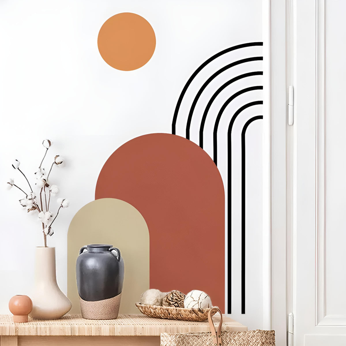 Stickers Muraux Arche Terracotta