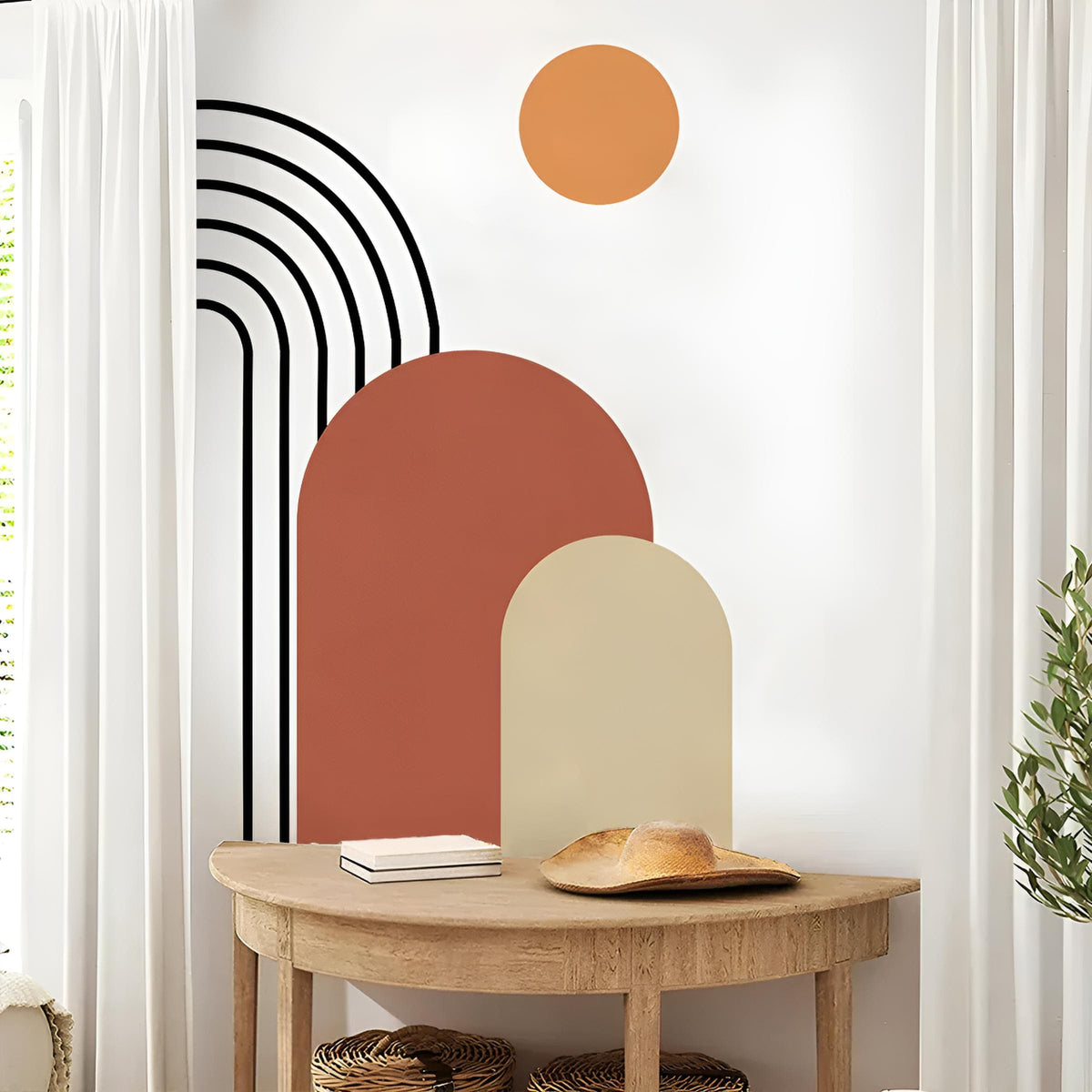 Stickers Muraux Arche Terracotta