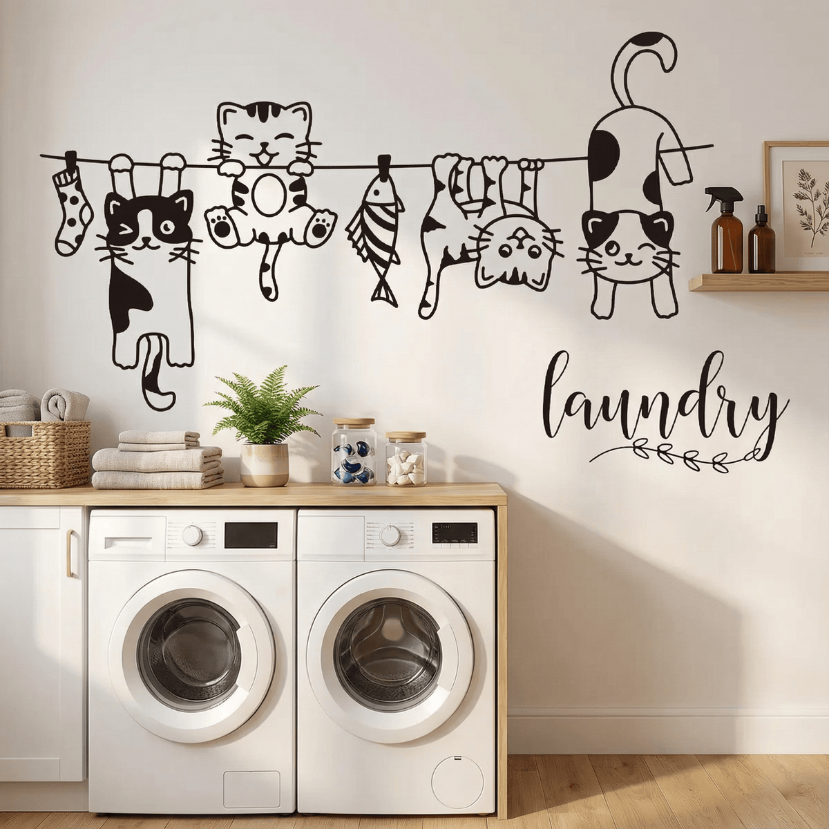 Stickers Muraux Buanderie