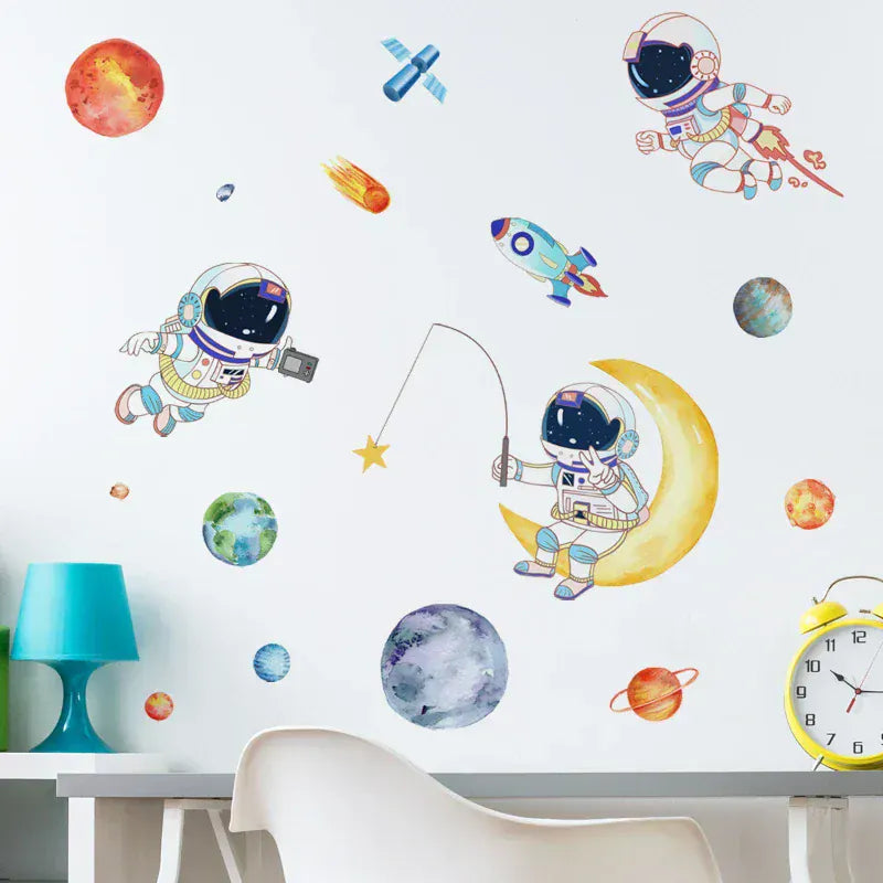Stickers Muraux Chambre Enfant Astronaute
