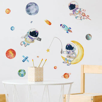 Stickers Muraux Chambre Enfant Astronaute