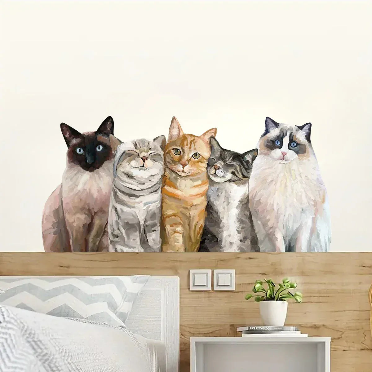 Stickers Muraux Chat Réaliste