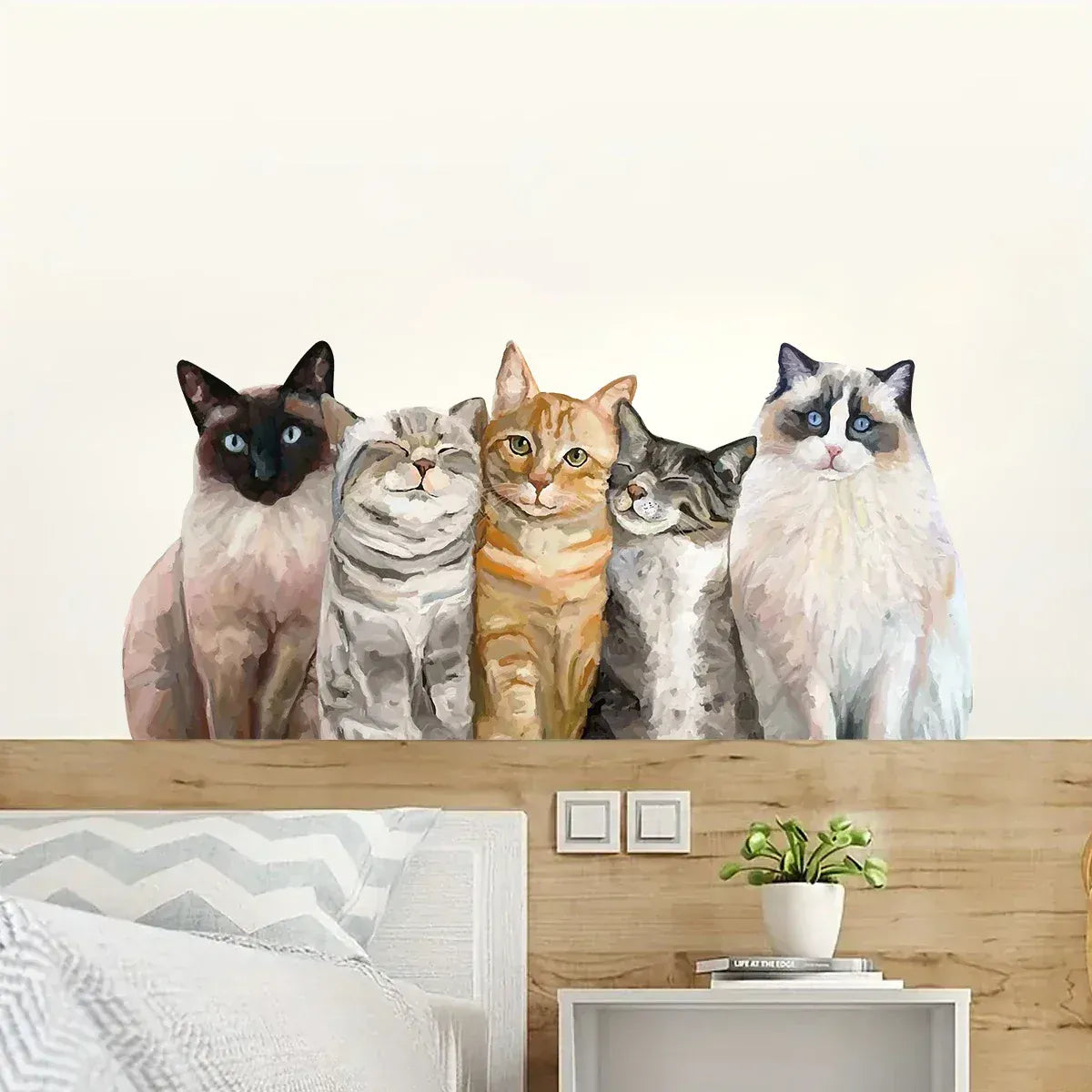 Stickers Muraux Chat Réaliste